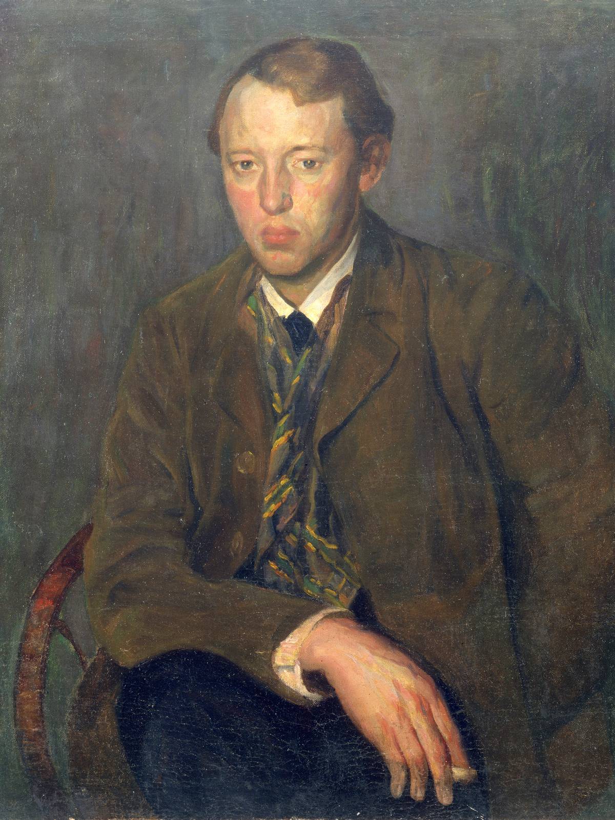 Painting of Aksel Waldemar Johannessen.