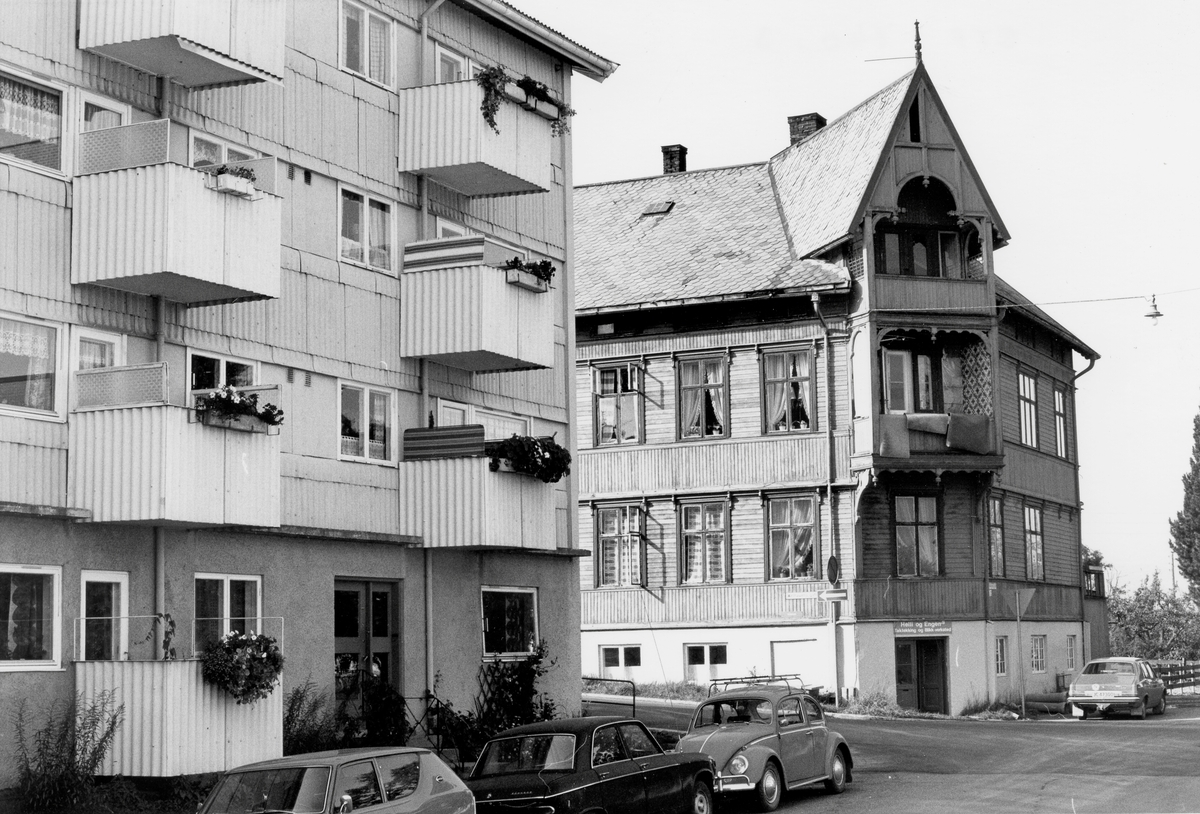 Photograph of the building where Johannessen lived in Gjøvik.