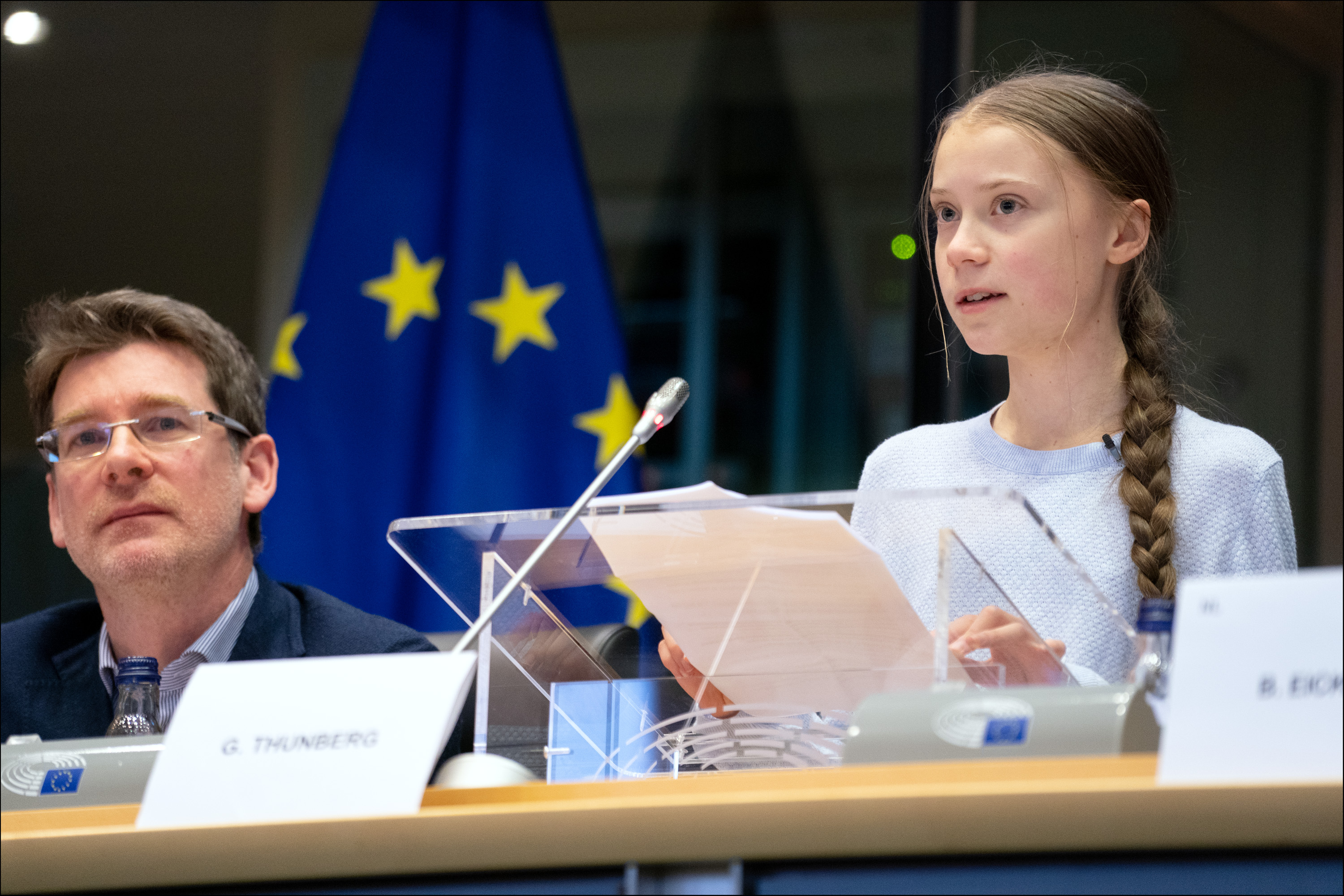 Image of Greta Thunberg in March 4, 2020.