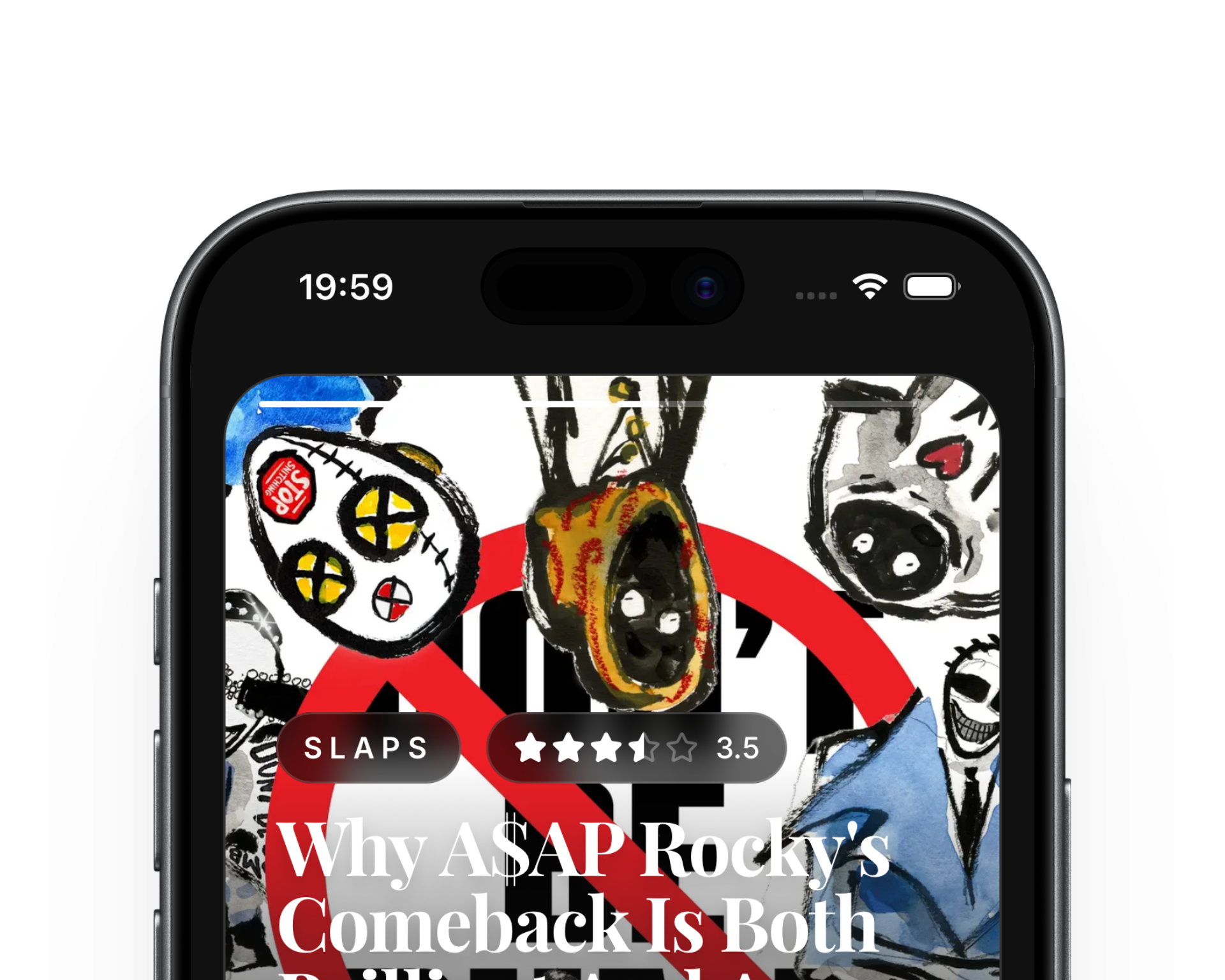 Mobile screenshot of the music.vfiles.no home feed.