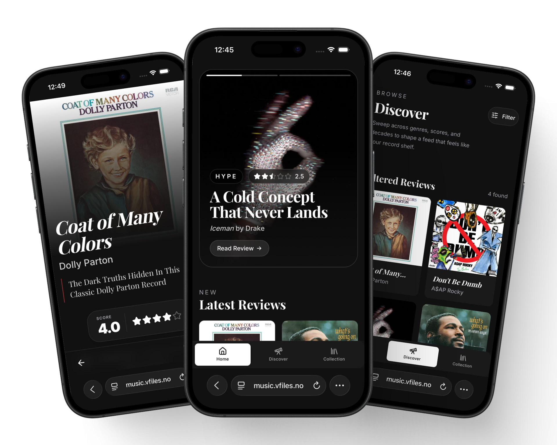Thumb First, Screen Second: Designing a Music Review Site